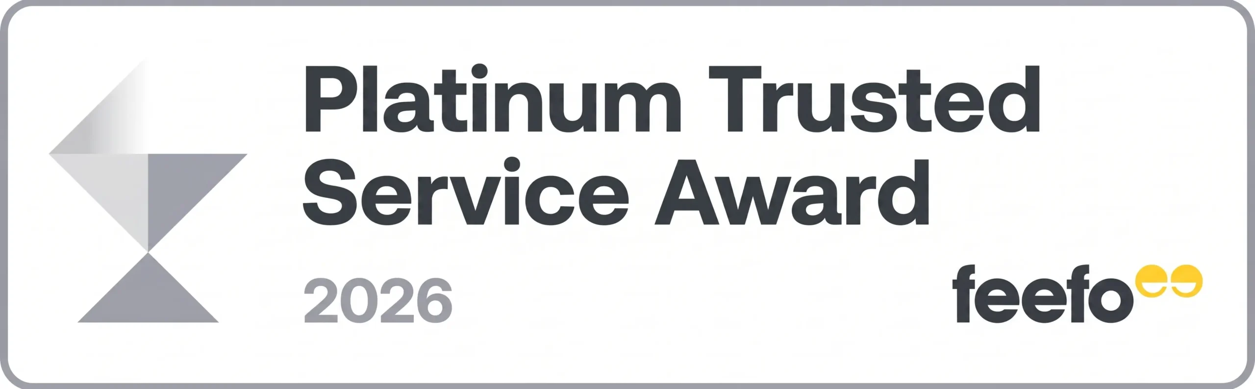 Feefo 2024 platinum trusted service member